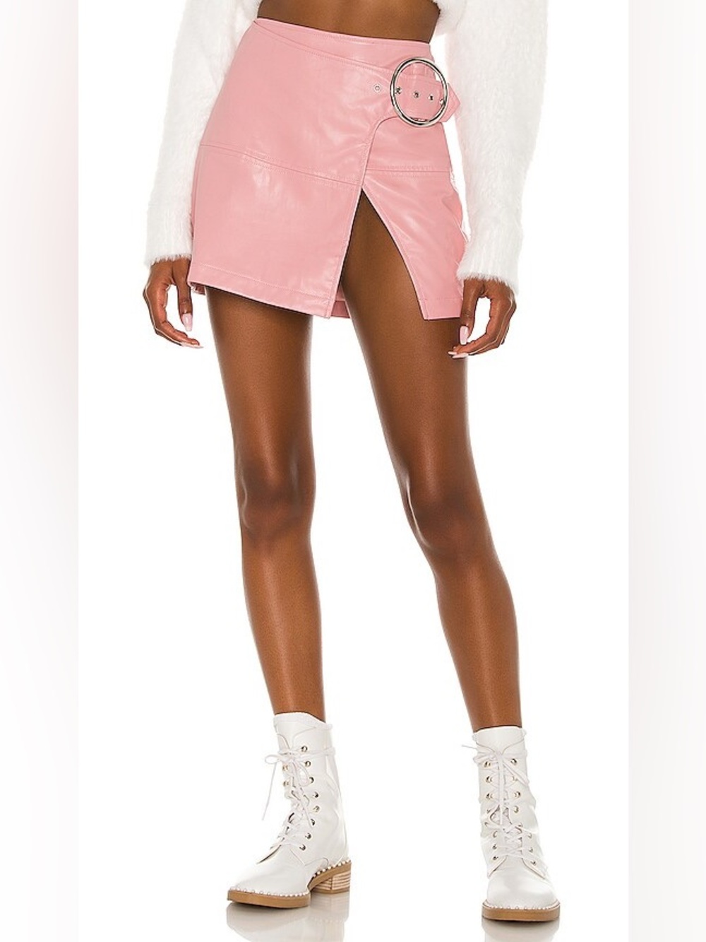 For Love & Lemons | NWT Talia Mini Skirt in Pink Small